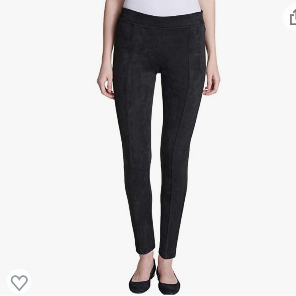 Andrew Marc Women's Faux Suede Pull On Leggings Pants Size M